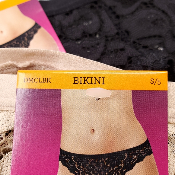 Maidenform Lace Bikini Panties 3PK S - Picture 5 of 5
